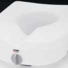 A close up of the top of a toilet seat