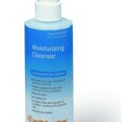 A bottle of moisturizing cleanser is shown.